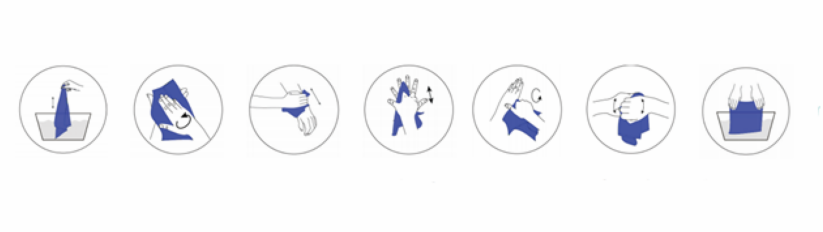 How do you use Supertowel for hand cleaning